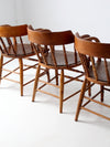 antique captains chairs set of 3