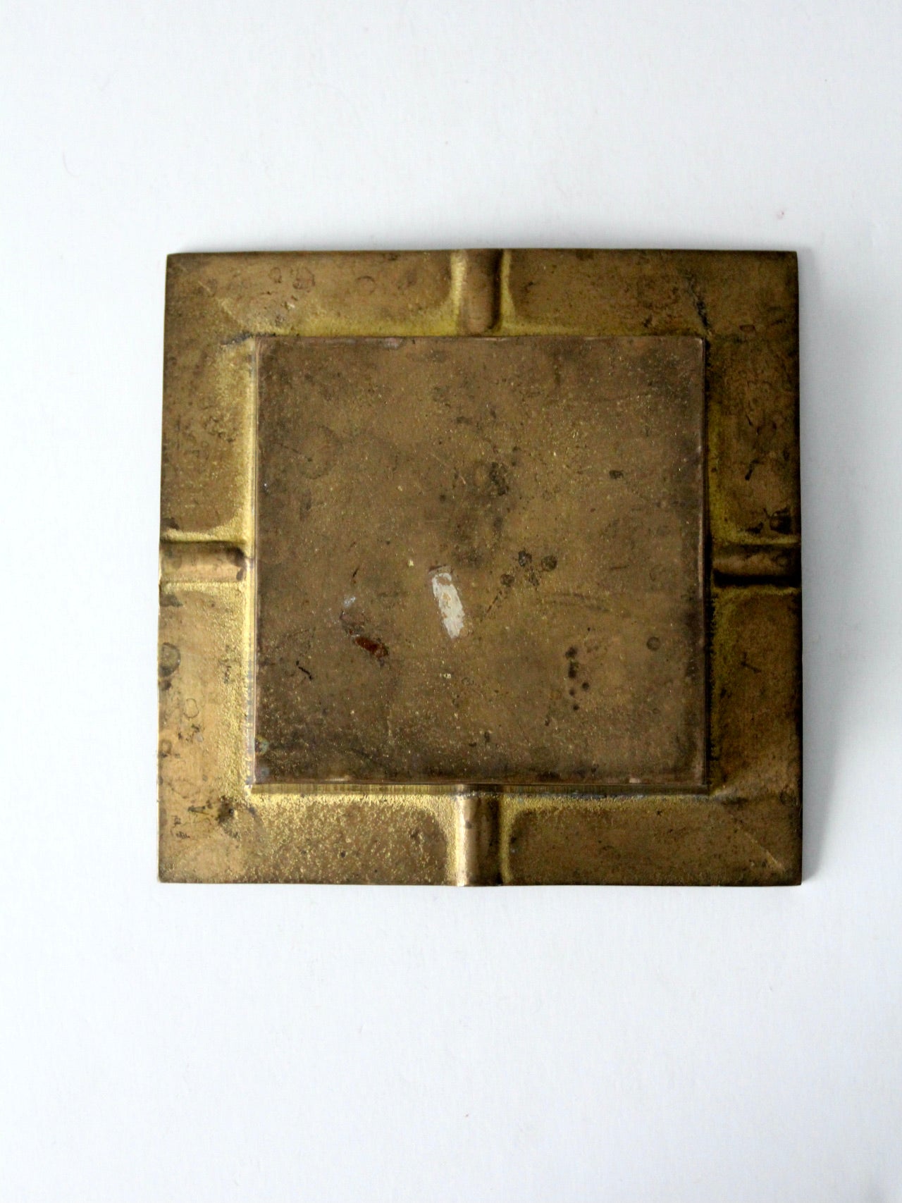 vintage brass ashtray