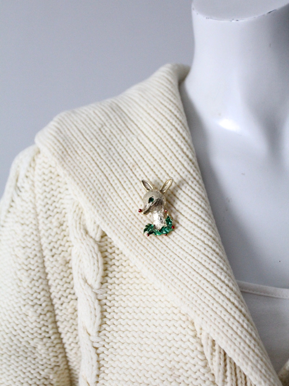 vintage 60s Gerry's reindeer brooch
