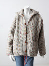 vintage woven knit hippie jacket