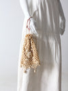 antique crotchet reticule bag