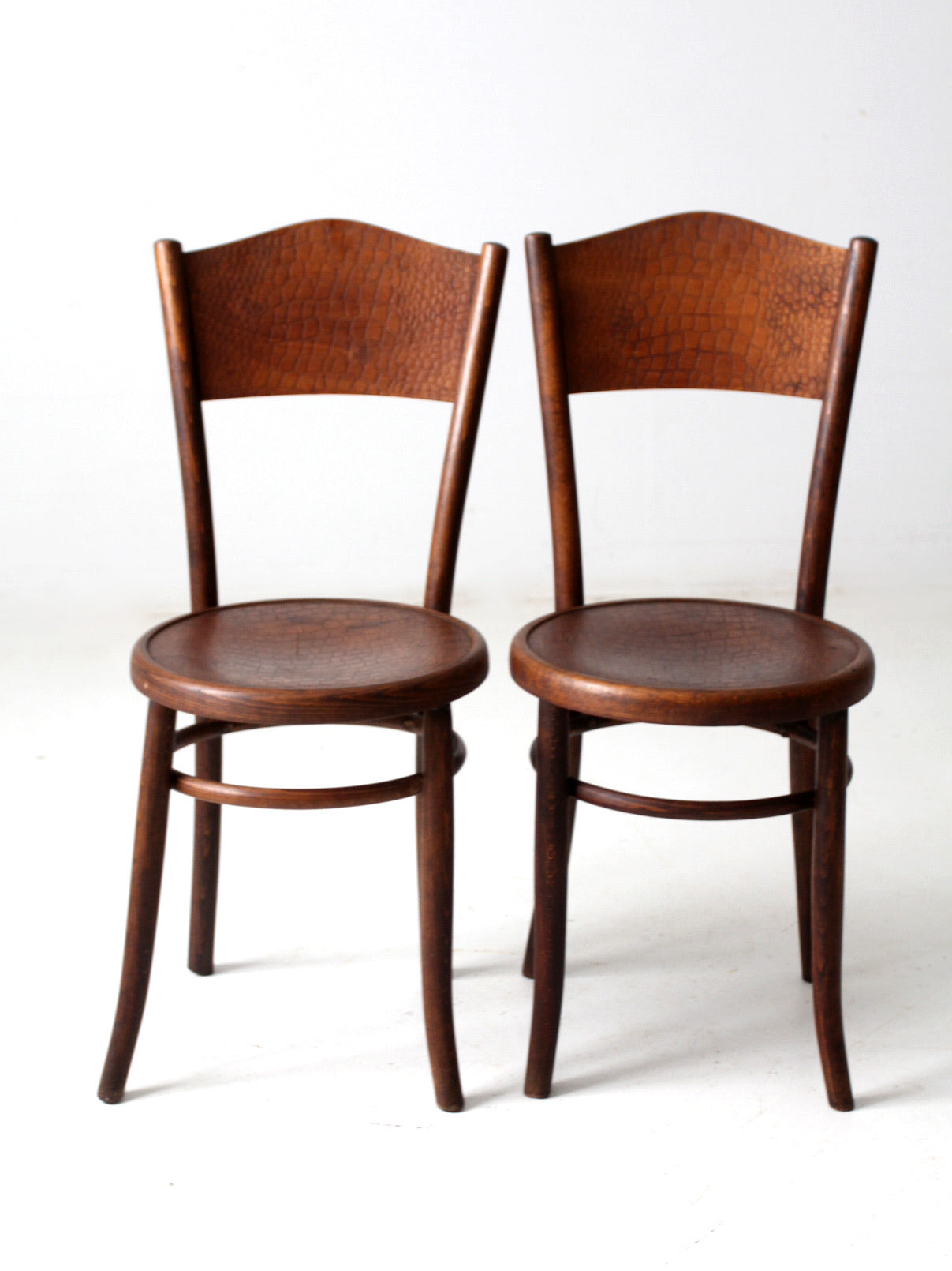 antique Fischel bentwood chairs pair – 86 Vintage