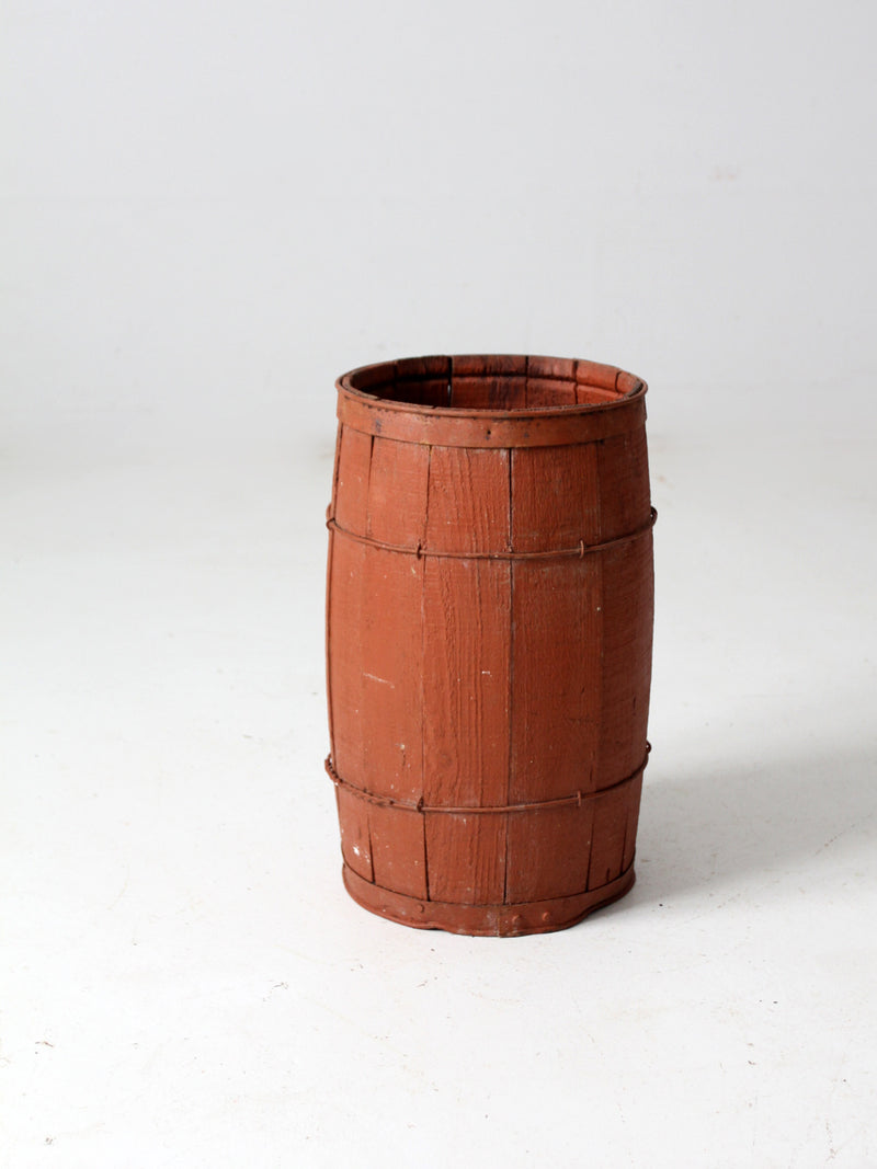 antique red barrel
