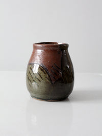 vintage studio pottery vase