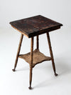antique claw foot side table