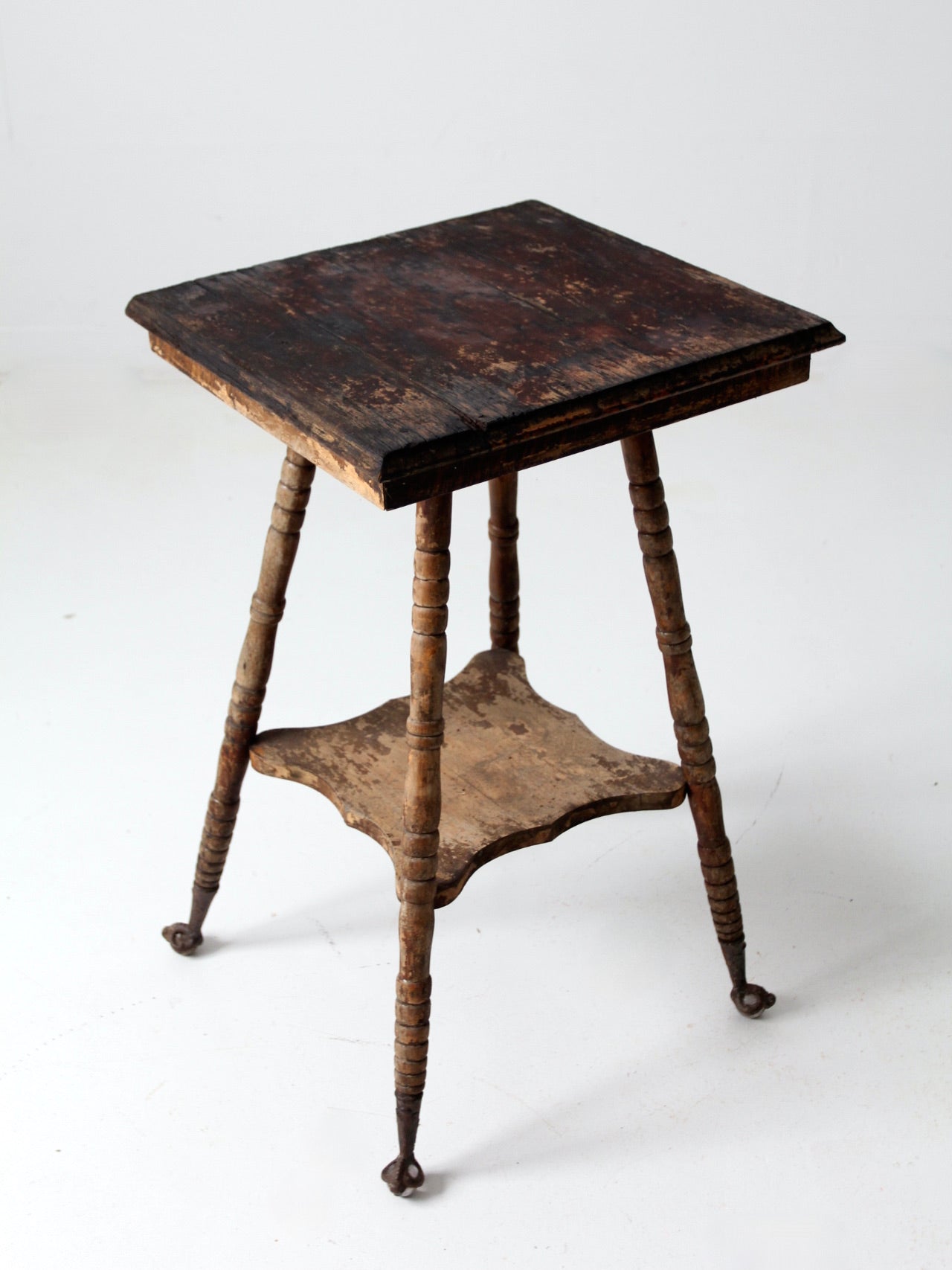 antique claw foot side table