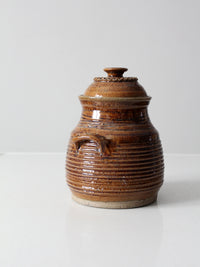 vintage 70s studio pottery jar