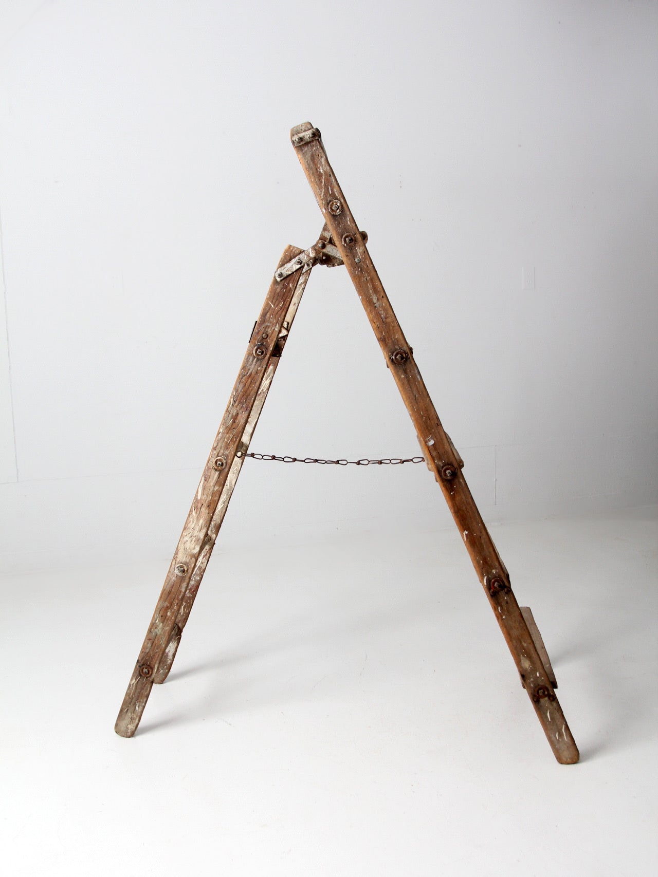アンティーク雑貨 ladder アンティーク ウッドステップラダー - STAGE ANTIQUE