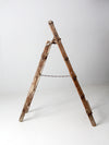 vintage rustic folding ladder