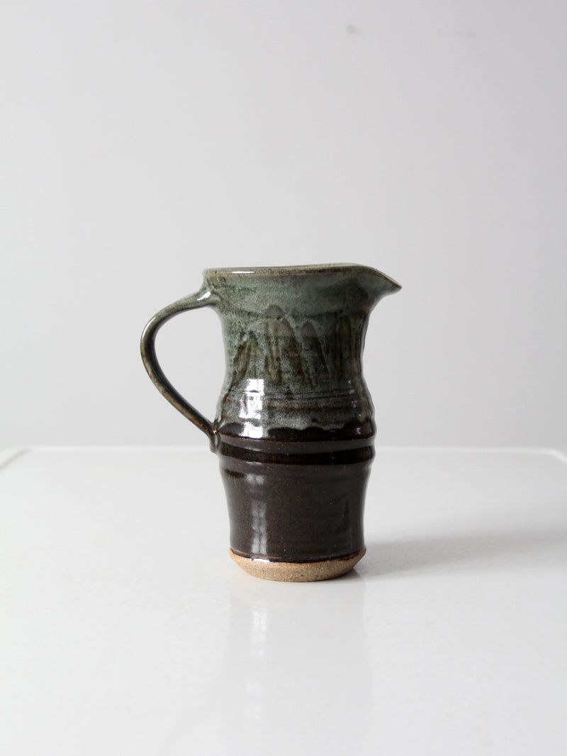 vintage studio pottery pitcher