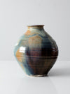 vintage large studio pottery vase