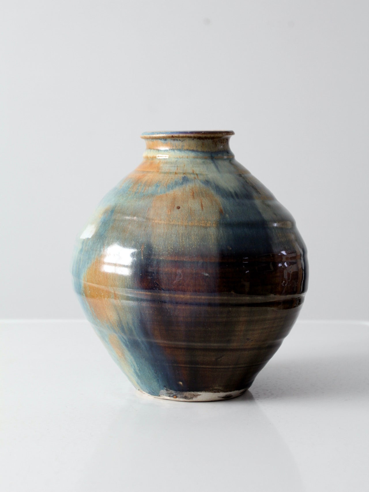 vintage large studio pottery vase