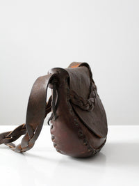 vintage 1970s leather shoulder bag