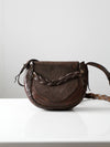 vintage 1970s leather shoulder bag