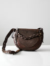 vintage 1970s leather shoulder bag