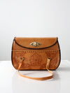 vintage tooled leather purse