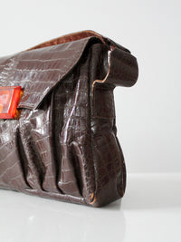 vintage 30s leather purse
