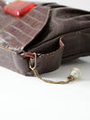 vintage 30s leather purse