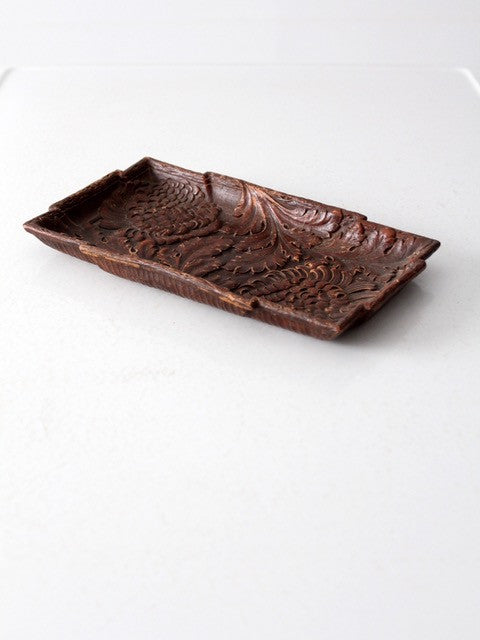 vintage Syroco wood tray
