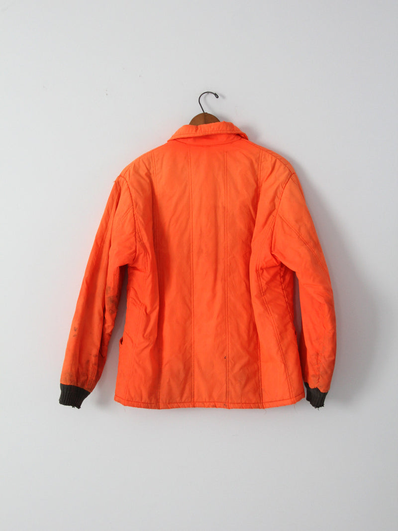 vintage orange nylon hunting jacket