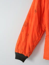 vintage orange nylon hunting jacket