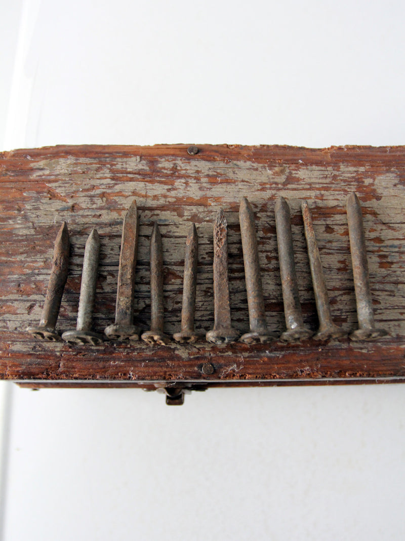 1930s railroad date nail collection