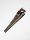 vintage folk art painting on Atkins hand saw
