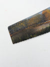 vintage folk art painting on Atkins hand saw