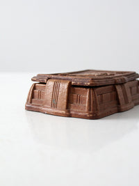 vintage 40s Syroco style cigarette box