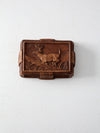 vintage 40s Syroco style cigarette box