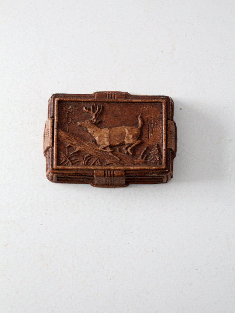 vintage 40s Syroco style cigarette box