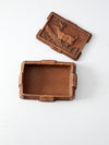 vintage 40s Syroco style cigarette box