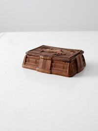 vintage 40s Syroco style cigarette box