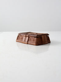 vintage 40s Syroco style cigarette box