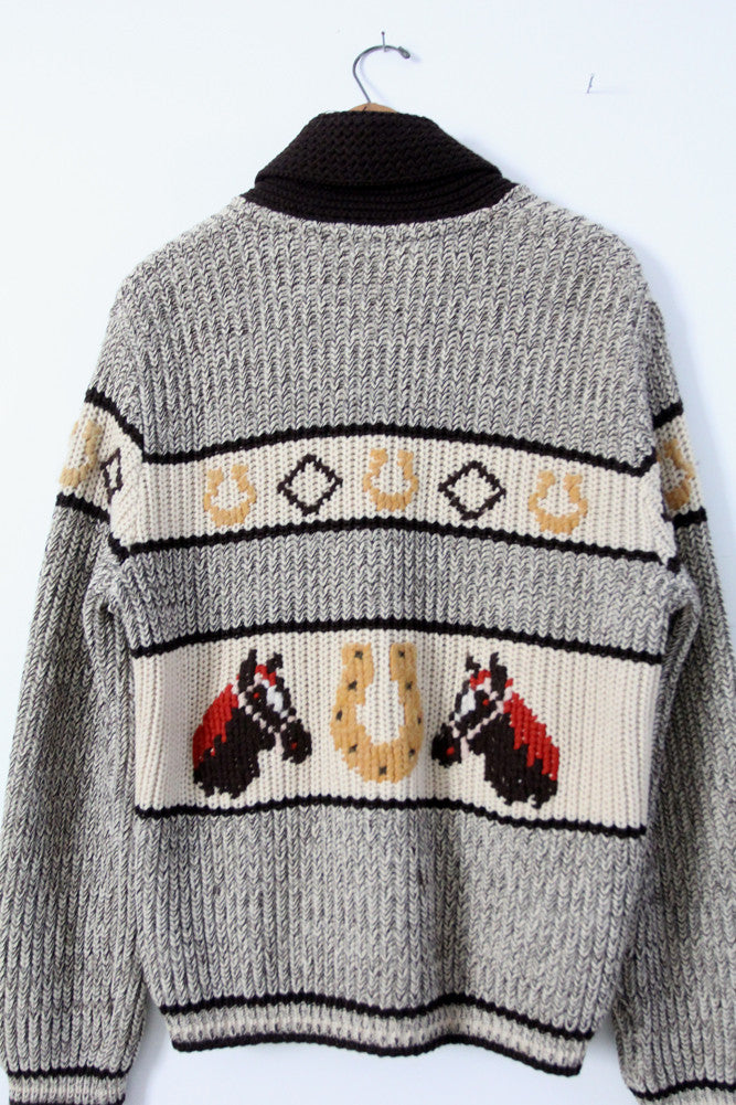 vintage 50s horse sweater by A.Caldwell