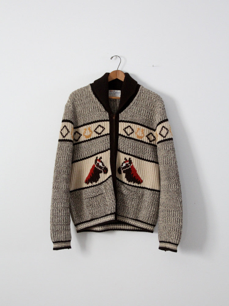 vintage 50s horse sweater by A.Caldwell