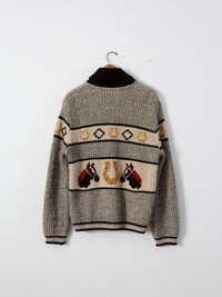 vintage 50s horse sweater by A.Caldwell