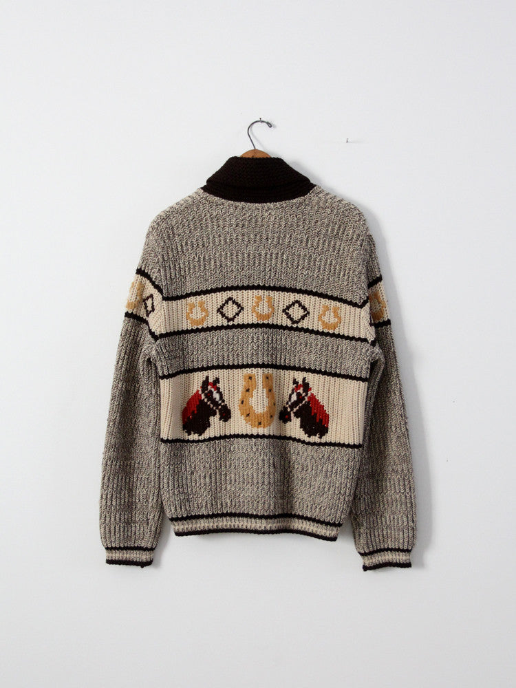 vintage 50s horse sweater by A.Caldwell