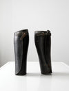 antique leather gaiters