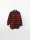 vintage 40s Bullseye Bill wool plaid shirt coat