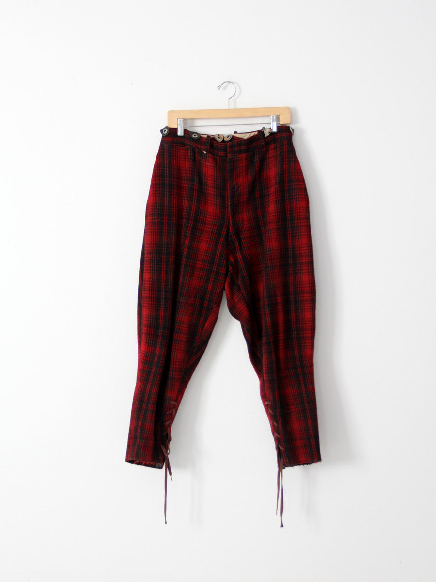 vintage 40s Woolrich wool hunting pants, 33 x 26