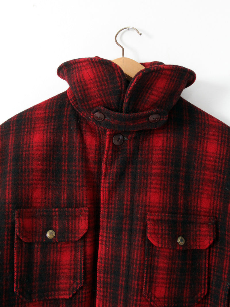 1960s Woolrich plaid wool coat