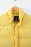 vintage 70s yellow puff vest
