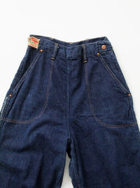 vintage 50s Kitty Carson side zip denim jeans, 25 x 29