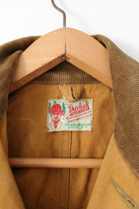 30s Duxbak hunting coat label