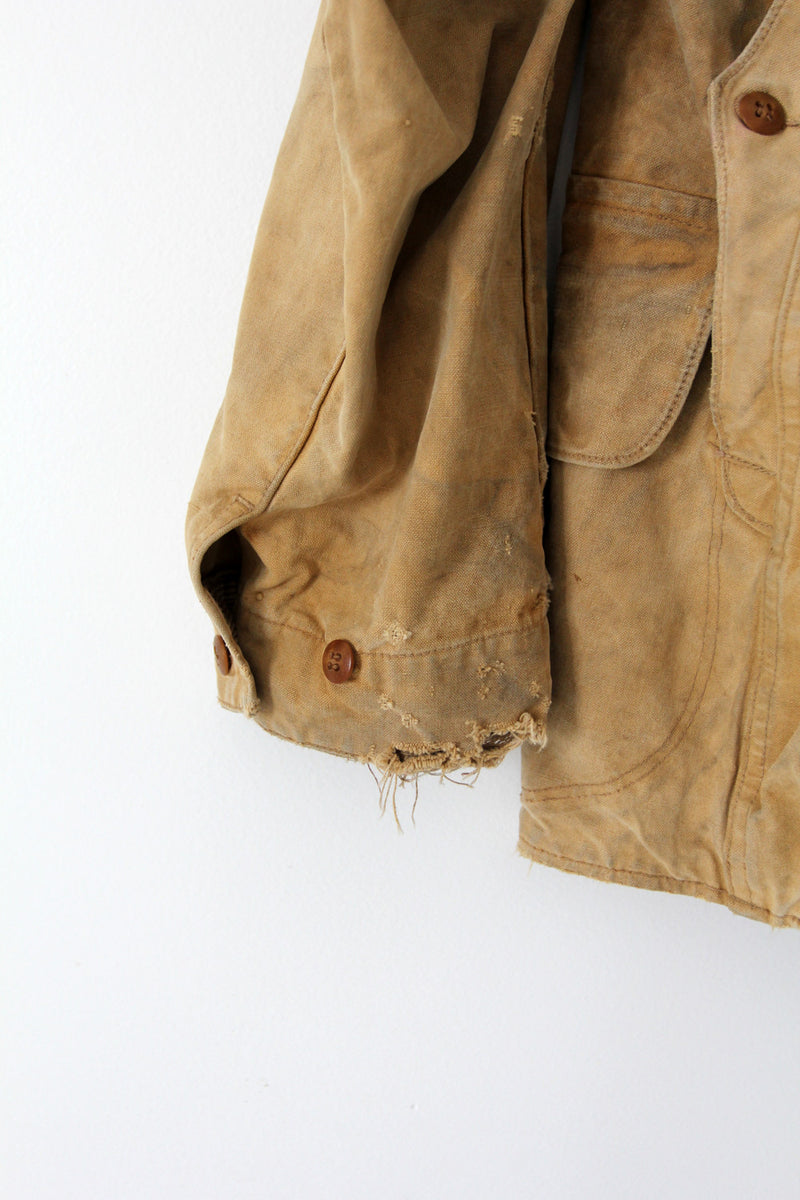 vintage 1930s Duxbak field coat