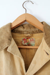 vintage 1930s Duxbak field coat label
