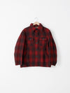 vintage H.W. Carter and Sons plaid wool coat