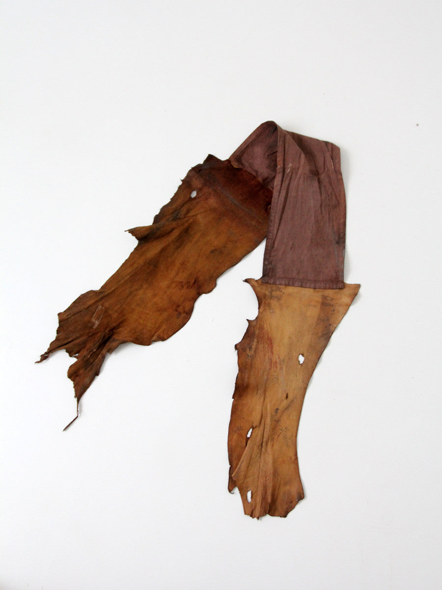 vintage Native American buckskin sash