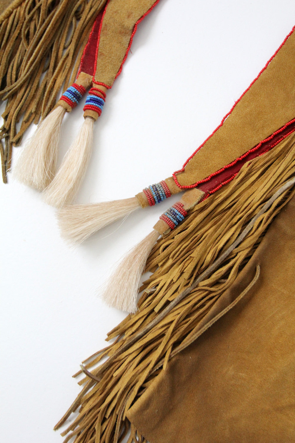 vintage Native American buckskin chaps